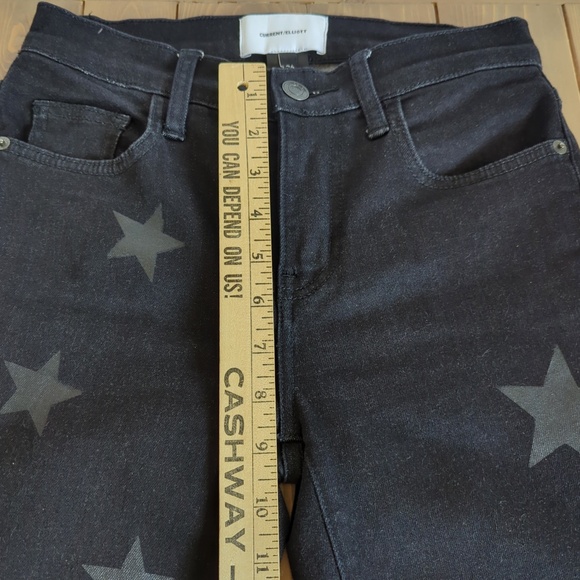 Current Elliot High-Rise Stiletto Skinny Jeans with Stars - Picture 8 of 12